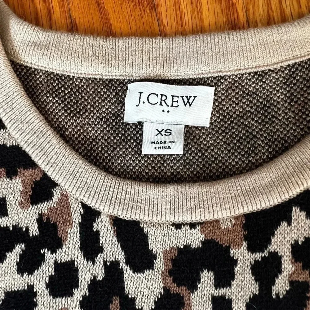 J.Crew animal print top